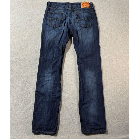 Levis Jeans Mens 34x34 Blue 514 Straight American Workwear Denim Mid Rise - Picture 2 of 11
